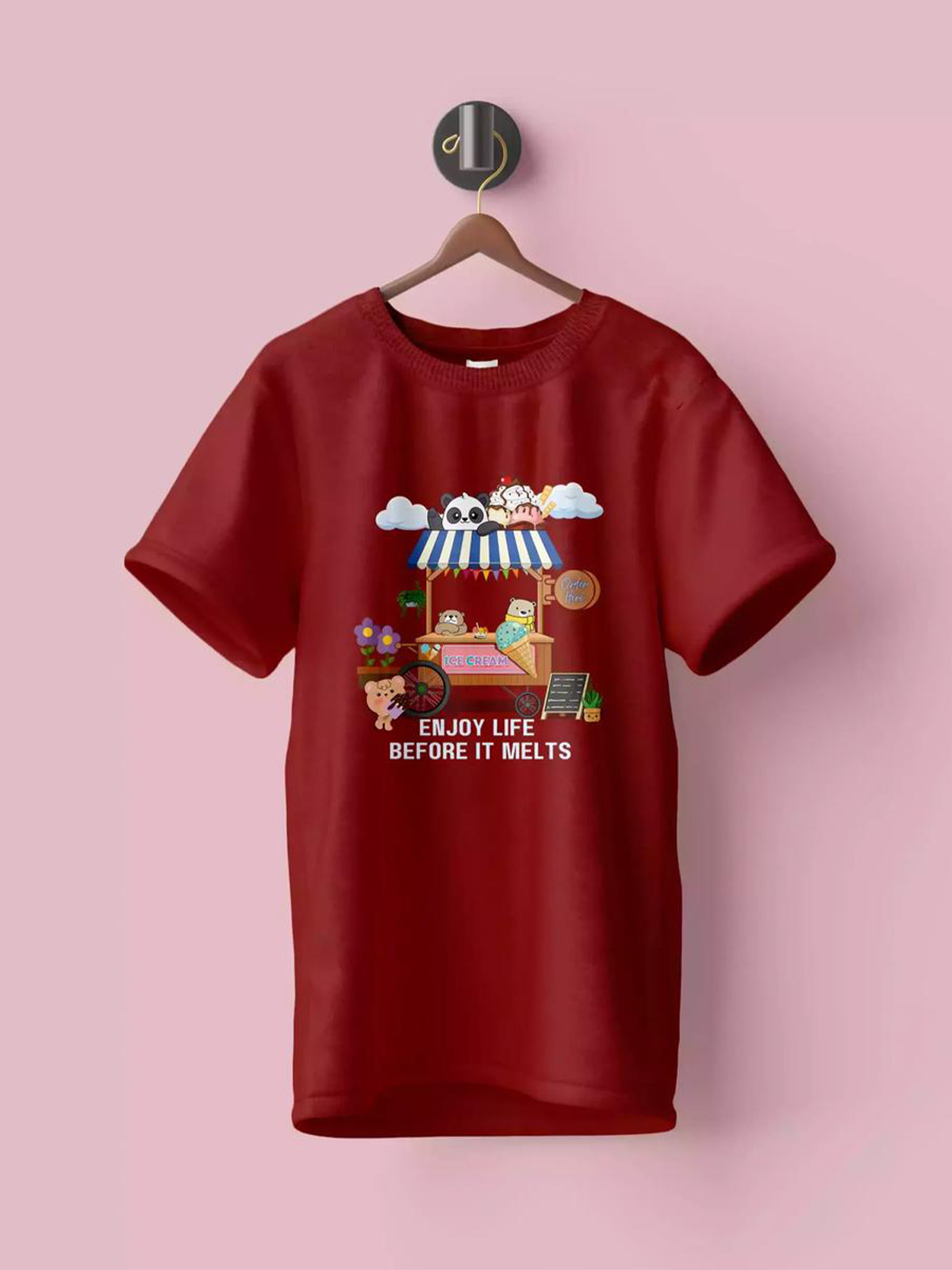 Men Enjoy Life Before It Melts Tee Shirt