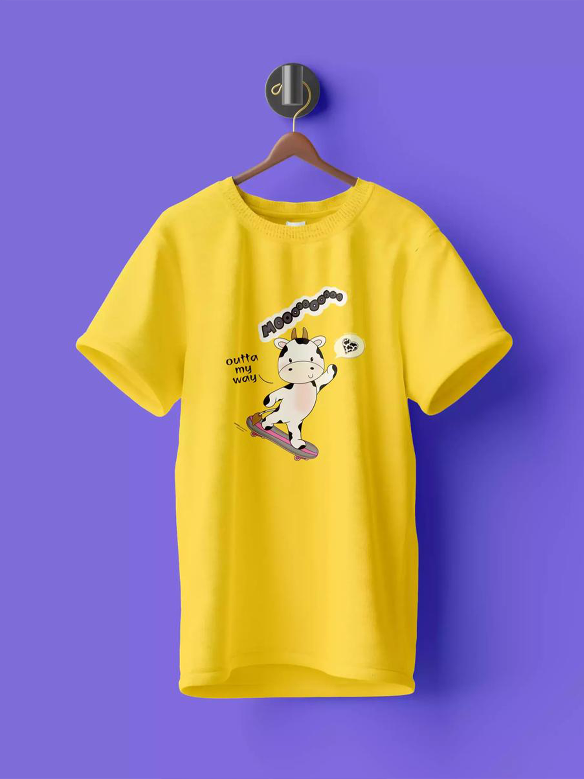 Men Skate Cat Tee Shirt