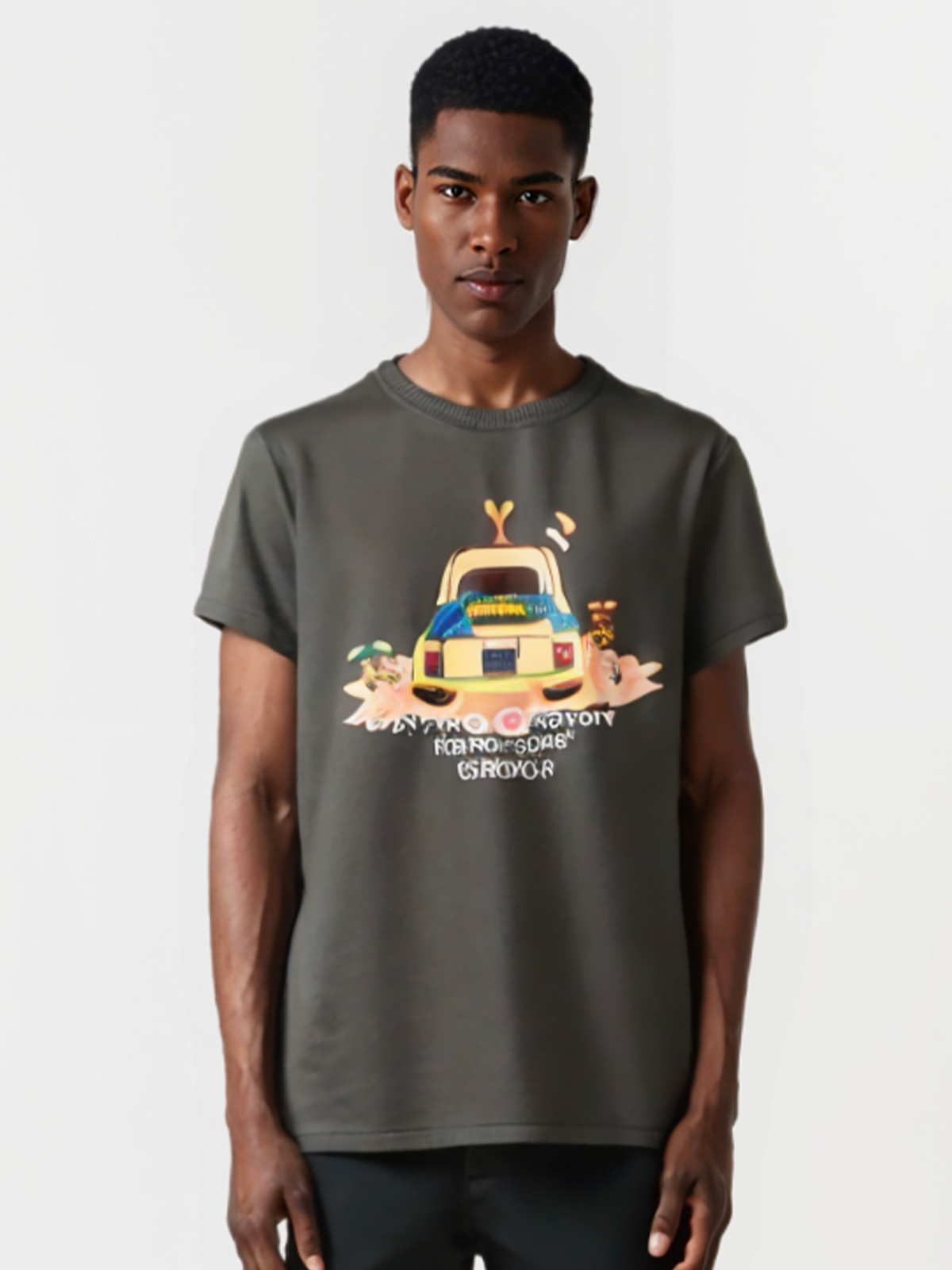 Men Retro Safari Ride Tee Shirt