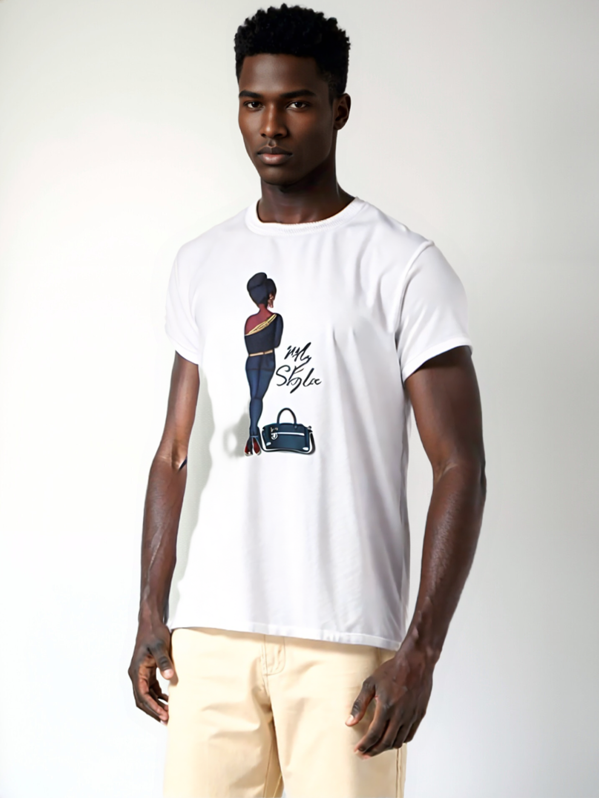 Men Fashion Print Graphic Tee Shirt