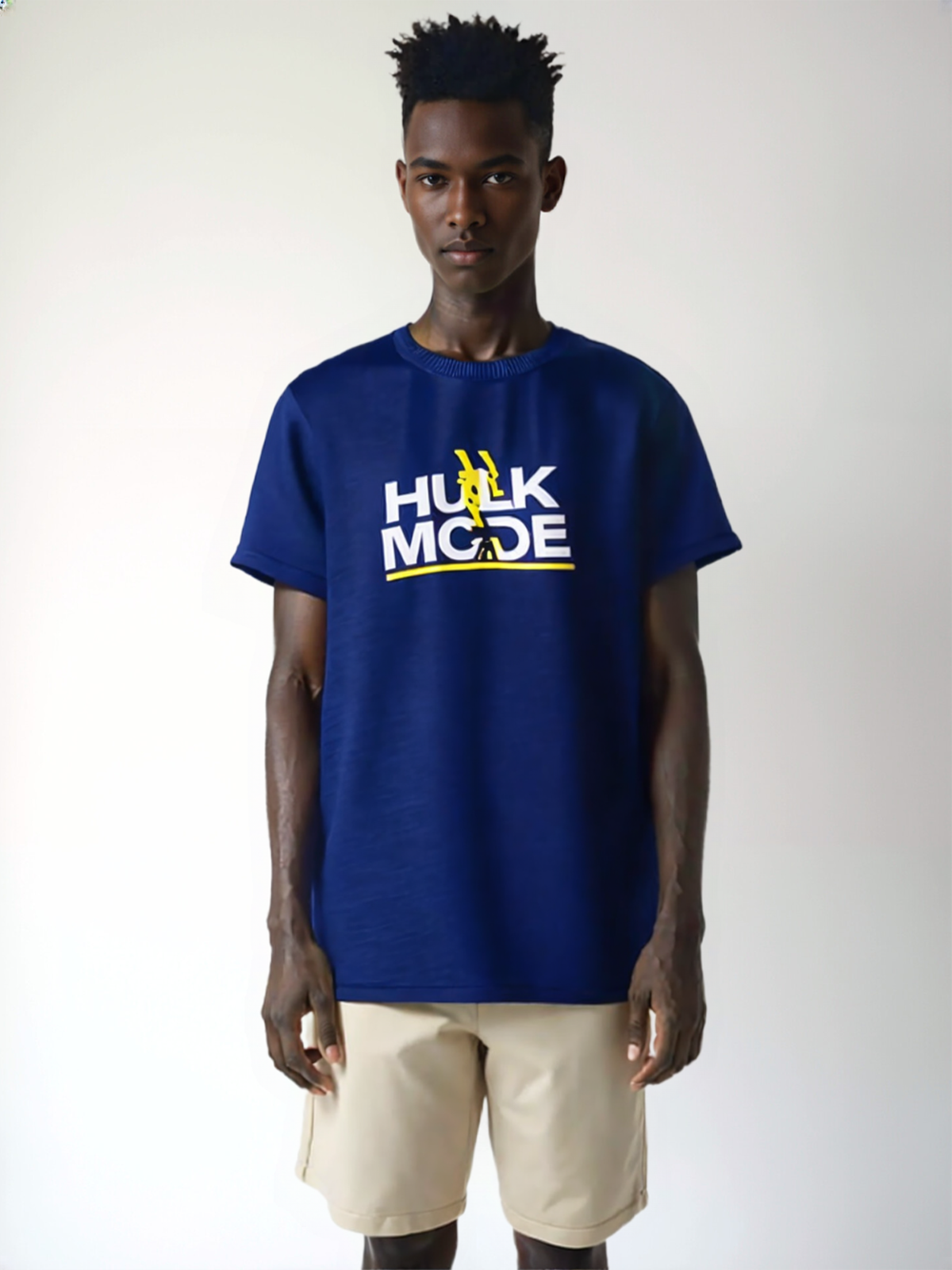 Men HULK MODE Tee Shirt – Power Surge Edition