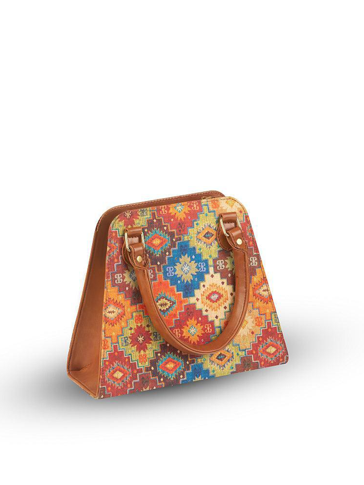 Women Old Money Retro Multicolour Handbag