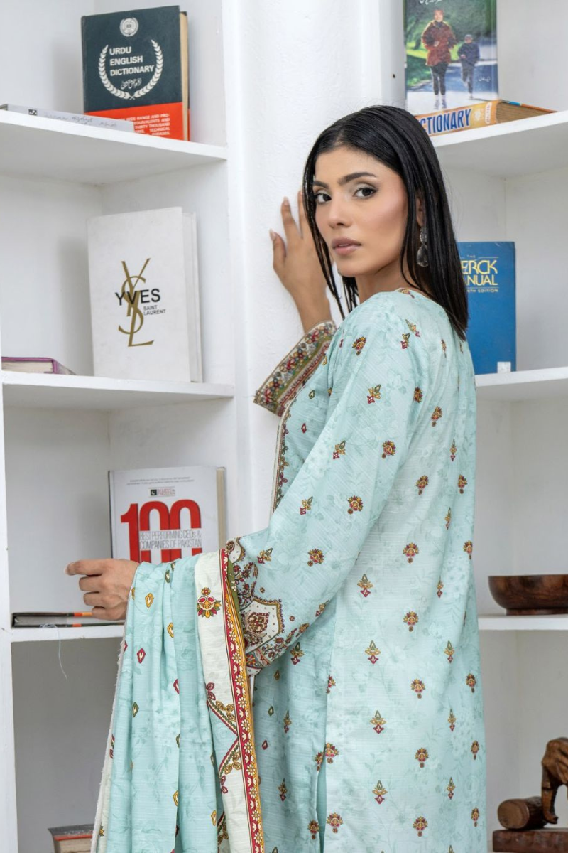 3 Piece - Marooj Unstitched Feroze BanaDora Linen Suit