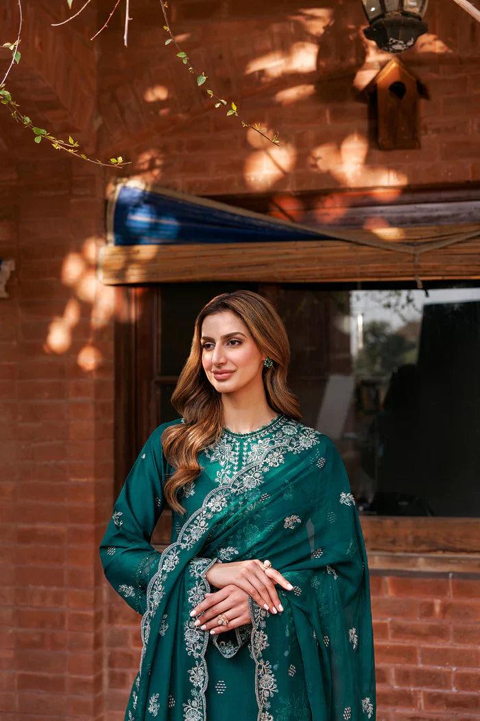 Farasha Available on emb Lawn with Chiffon Emb Dopatta