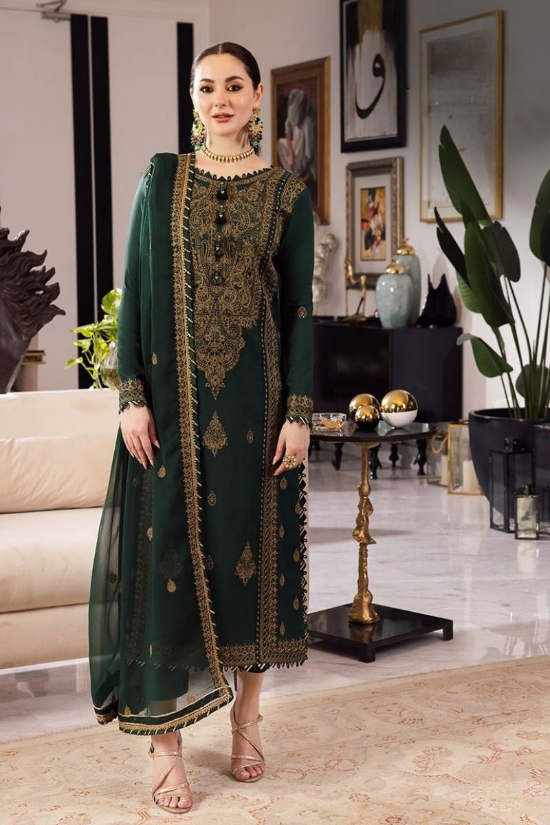 Asim jofa on emb Lawn with Chiffon Emb Dopatta