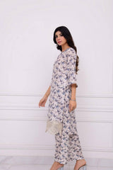 2Pcs Norans Silk Lawn Printed Suit