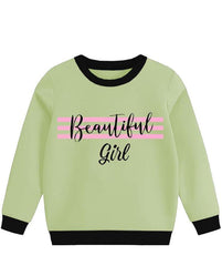 Girl Flees Sweatshirt - Stylish Beautyfull Girl