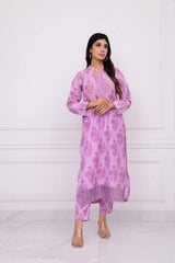 2Pcs Norans Silk Lawn Printed Suit