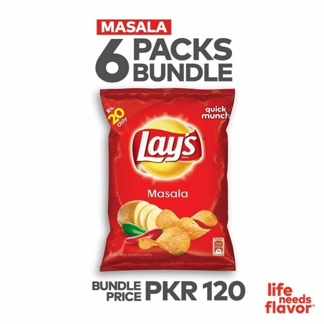 Lays Masala 26GM Pack Of 6 Crispy