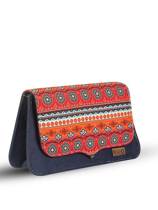 Women Chic PU Leather Clutch, Multicolor