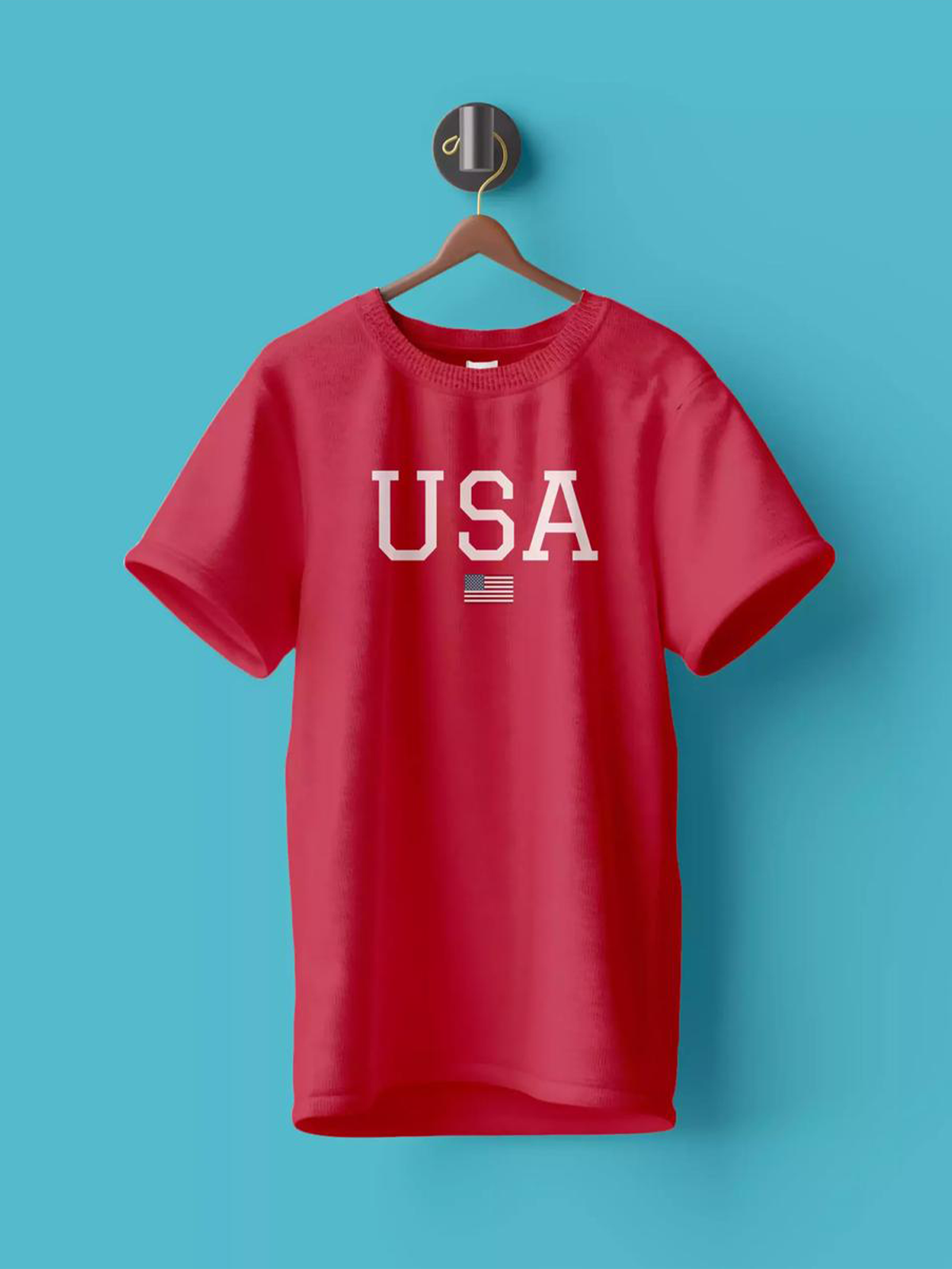 Men Patriotic American Tee Shirt