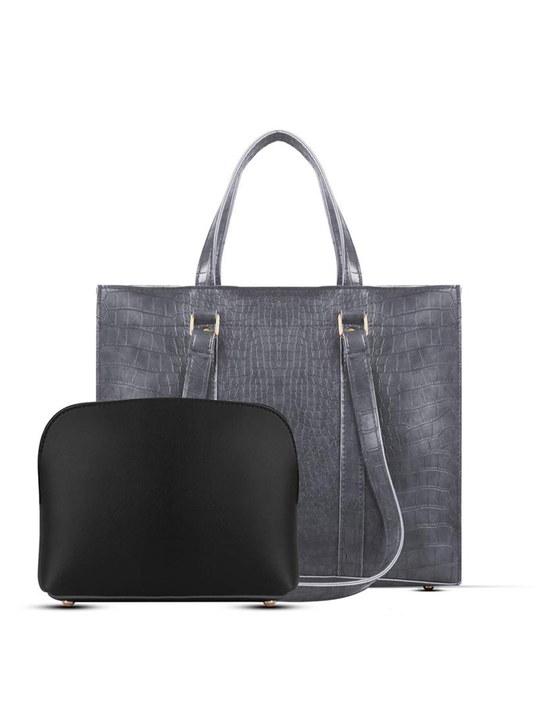 Women Croc-Embossed Tote Bag,