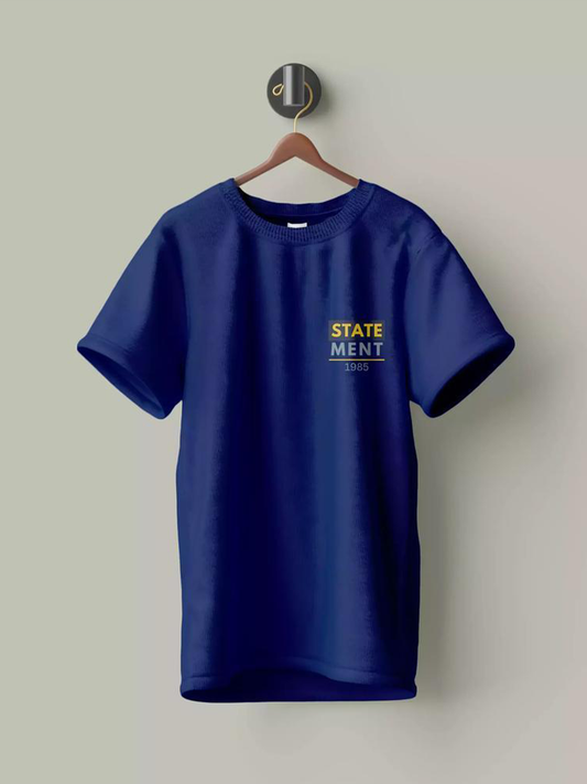 Men Minimalist Chest Print Tee Shirt