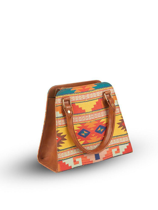 Women Mexicano PU Leather Handbag, Multicolor
