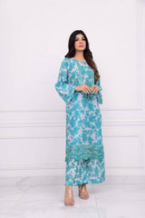 2Pcs Norans Silk Lawn Printed Suit