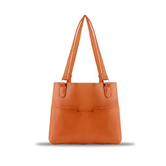 BagX - Fable Brown PU Leather Totebag, Brown