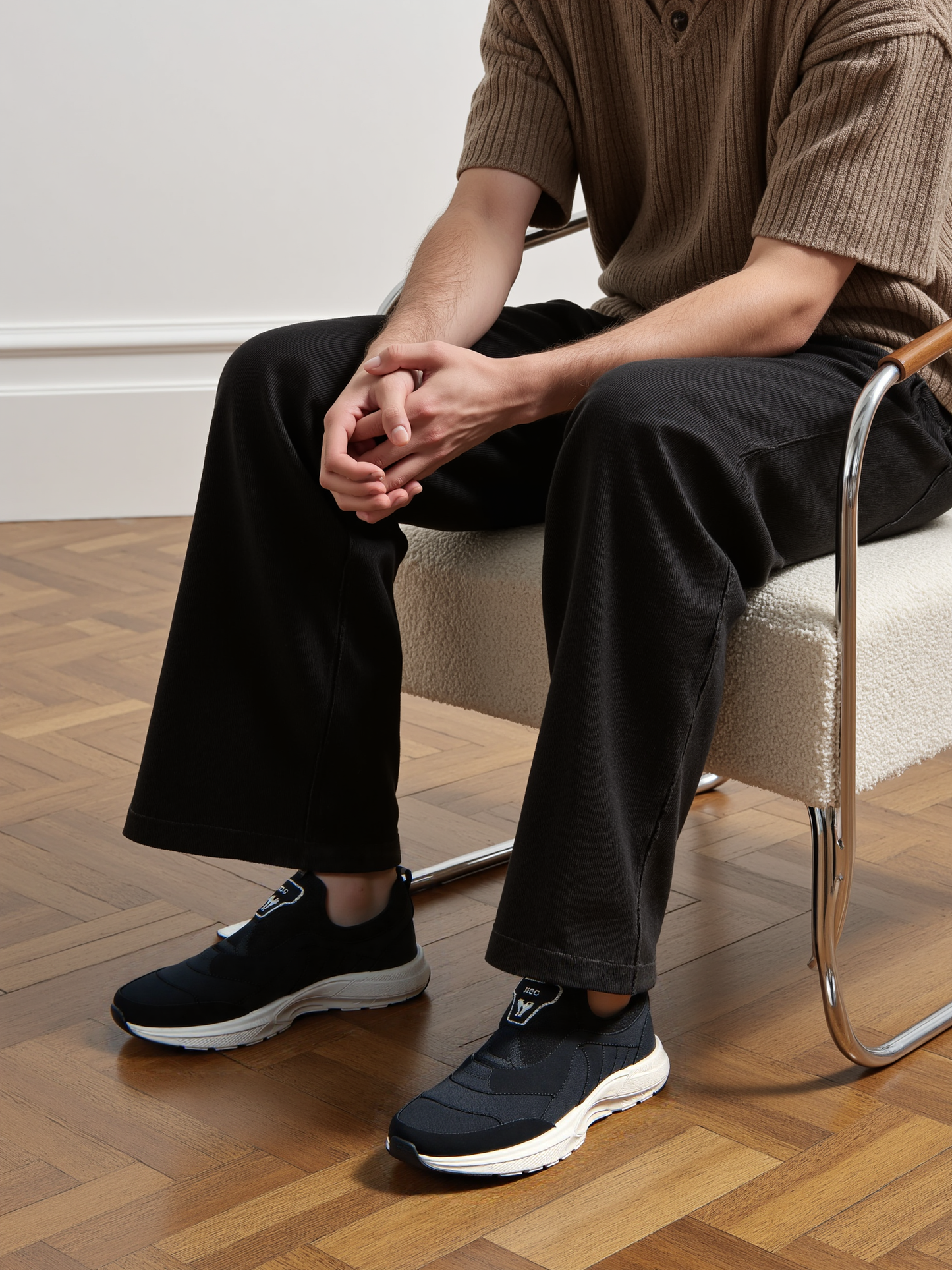 Men Sneaker Hustler | Designed for the Hustle Color Black