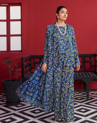 3 Pcs Women Unstitched Linen Printed Suit -Soha