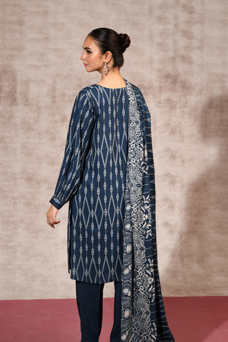 3 Pieces - Nishat Unstitched Zink Printed Linen Suit