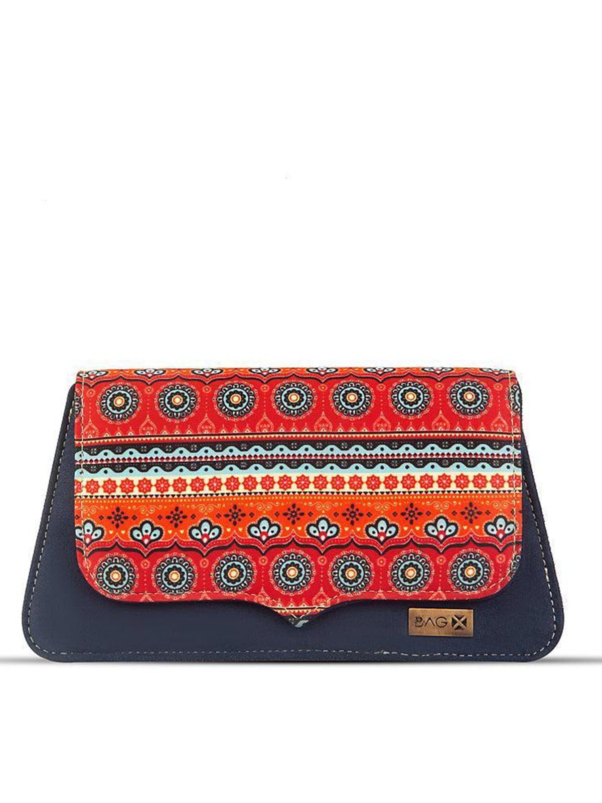 Women Chic PU Leather Clutch, Multicolor