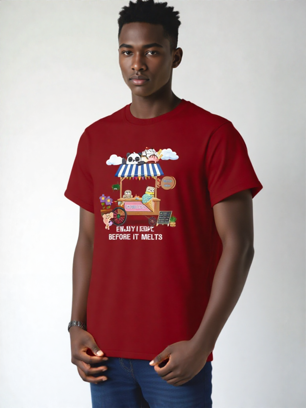 Men Enjoy Life Before It Melts Tee Shirt