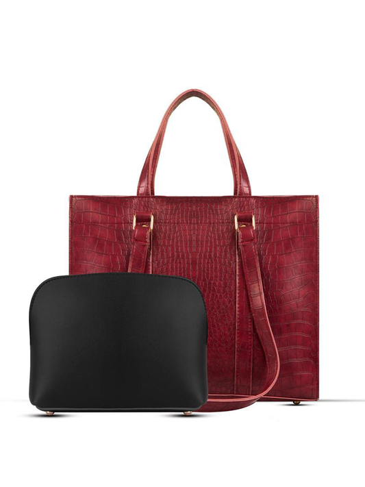 Women Red Baggy Handbag