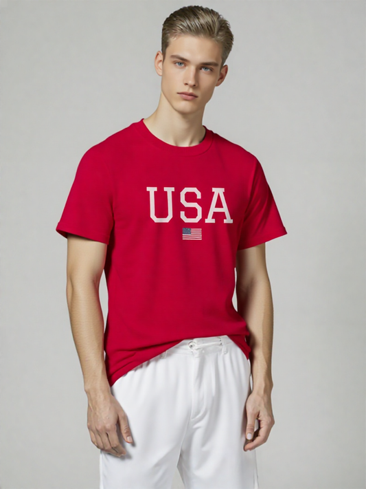 Men Patriotic American Tee Shirt