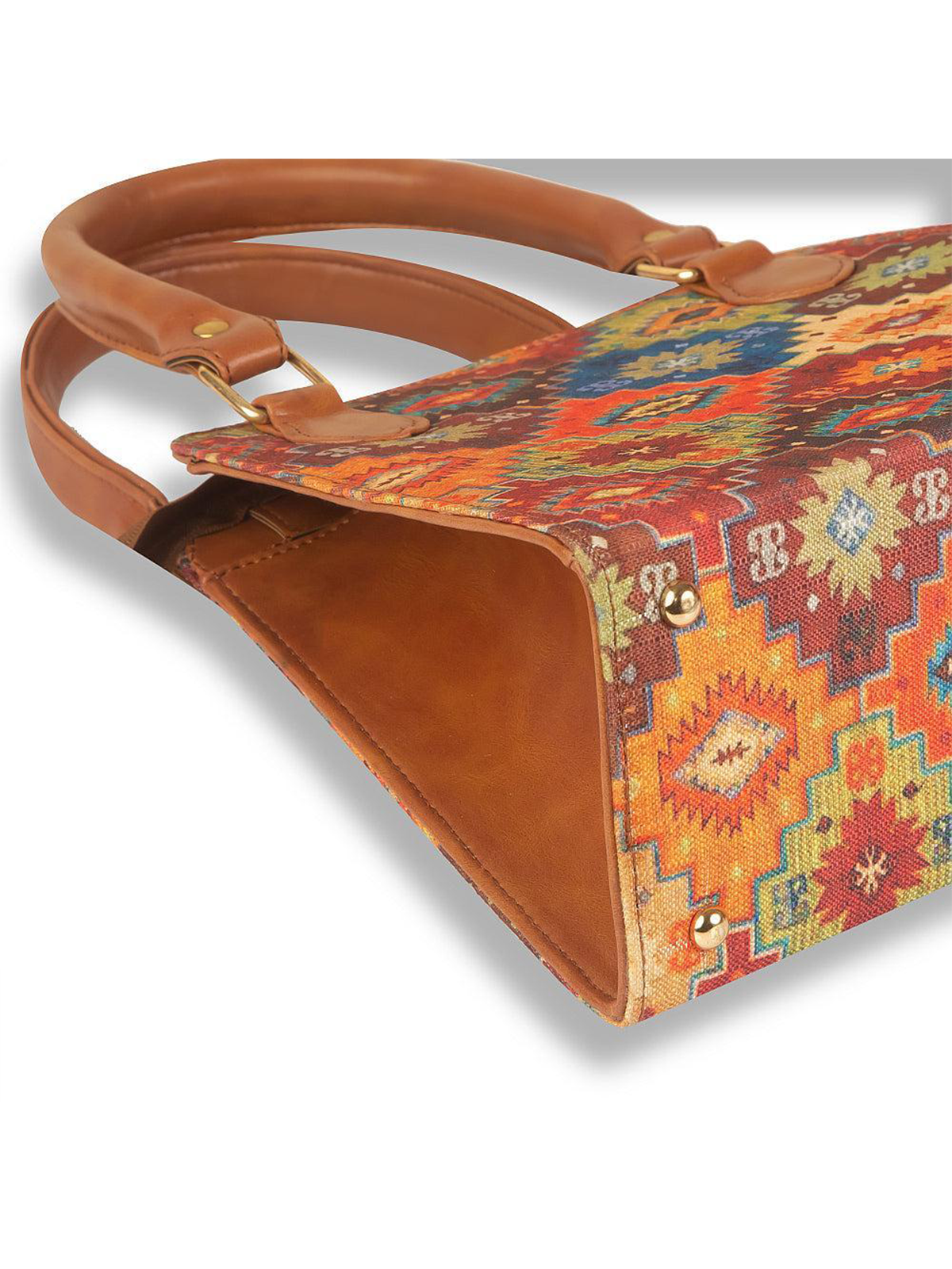 Women Old Money Retro Multicolour Handbag