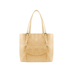 BagX - Jade Beige PU Leather Totebag, Beige