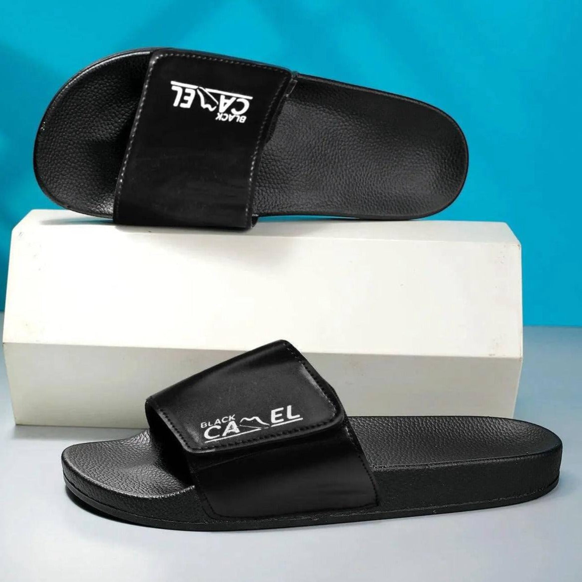 Black Camel Magic Style Slides Flip Flop