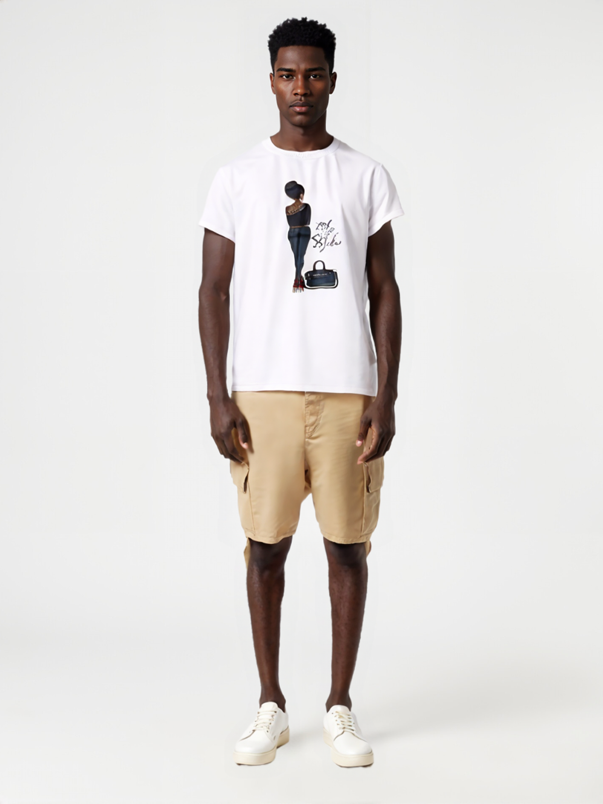 Men Fashion Print Graphic Tee Shirt