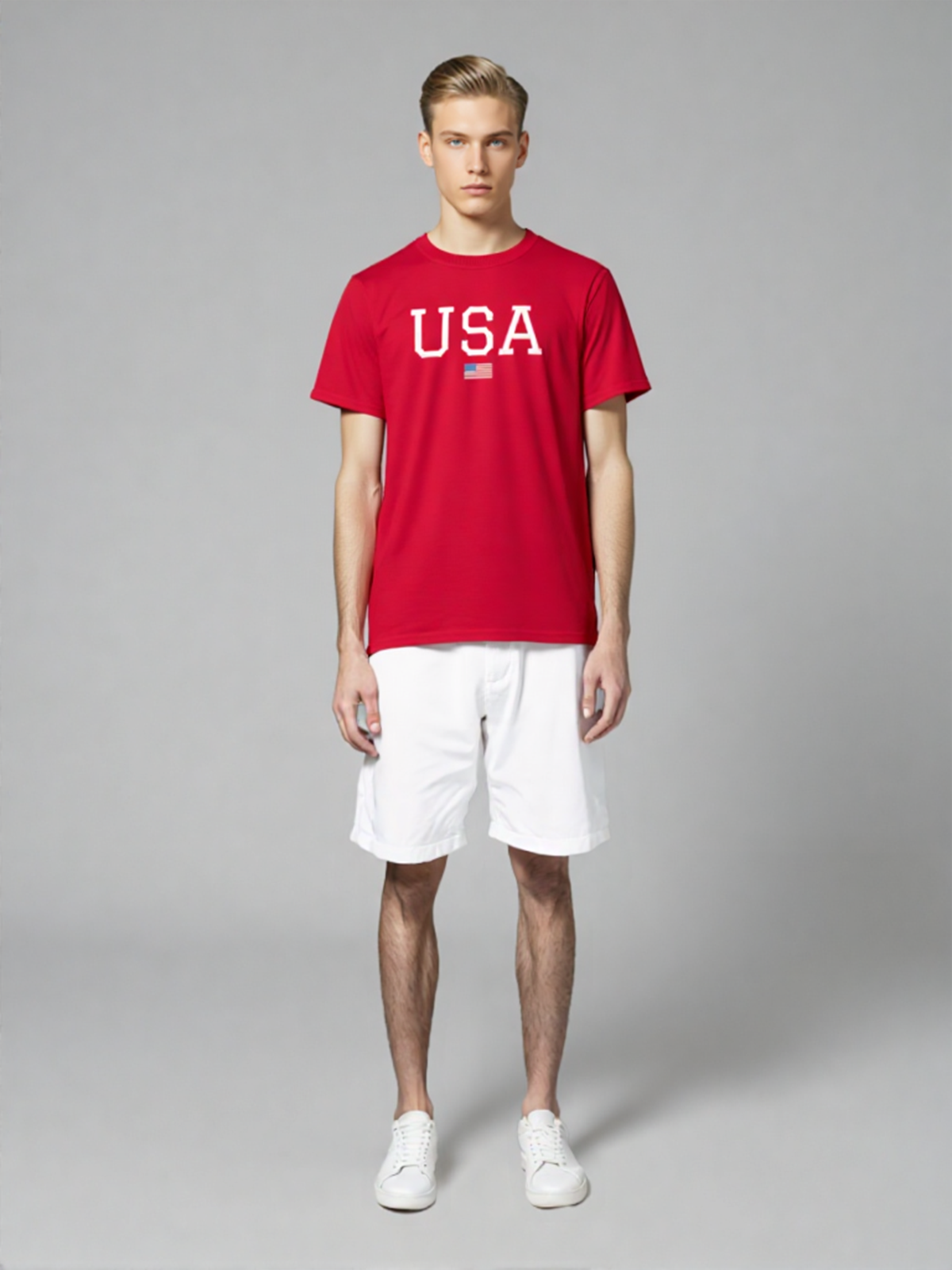 Men Patriotic American Tee Shirt