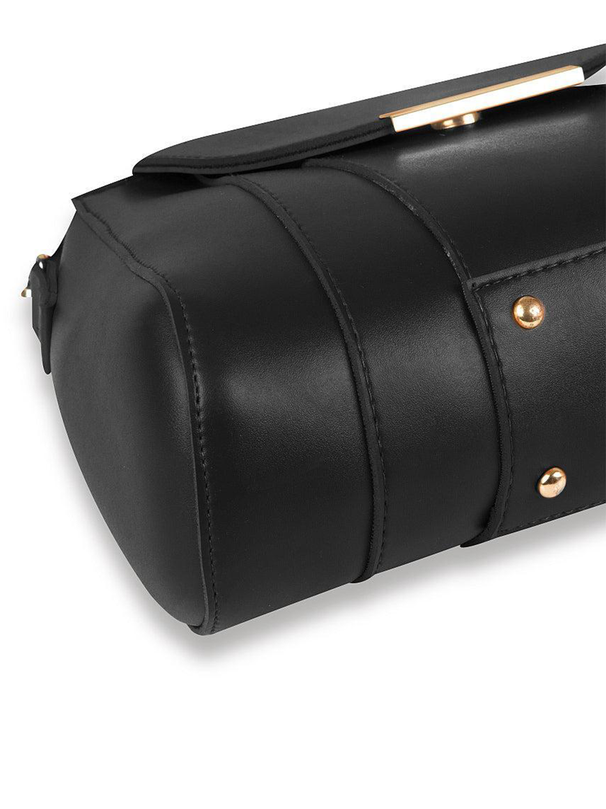 Women Opal Black PU Leather Shoulder Bag