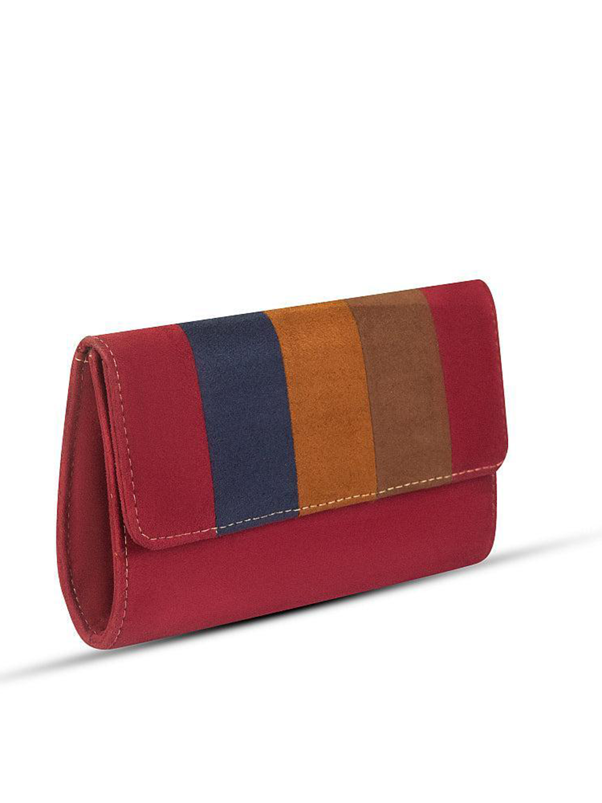Women Kiwi Maroon PU Leather Clutch, Maroon