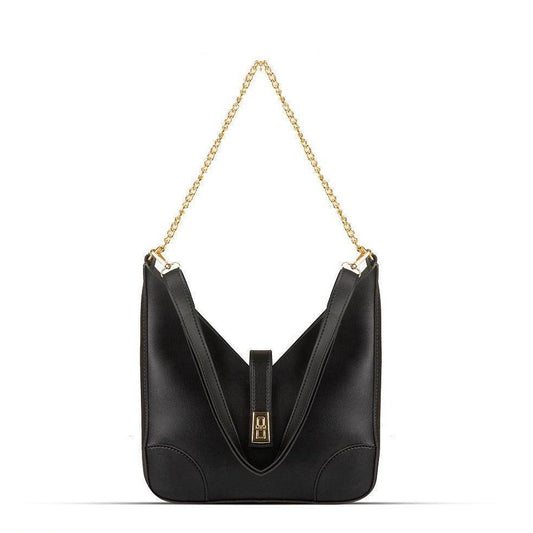 BagX - Sonnet Black PU Leather Shoulderbag, Black