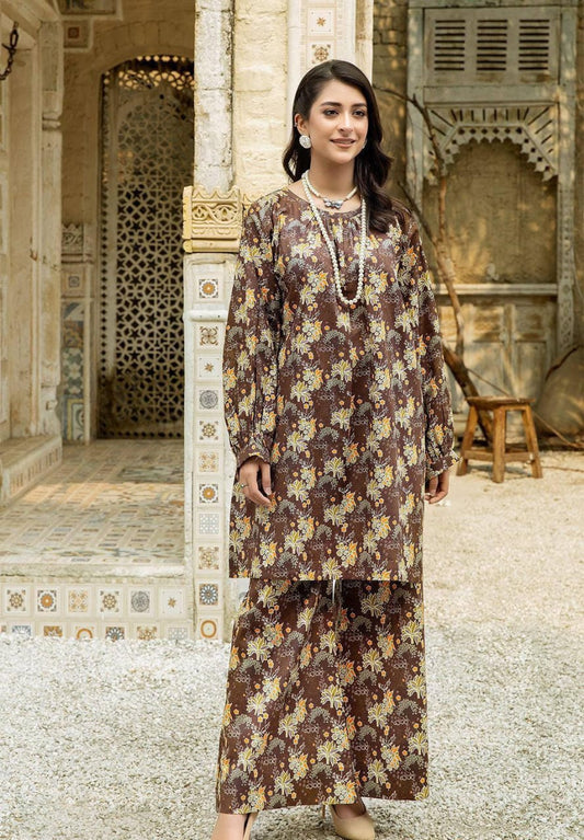 2 Pcs Safwa Women Unstitched Cambric Printed Suit OR-45