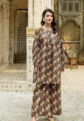 2 Pcs Safwa Women Unstitched Cambric Printed Suit OR-45