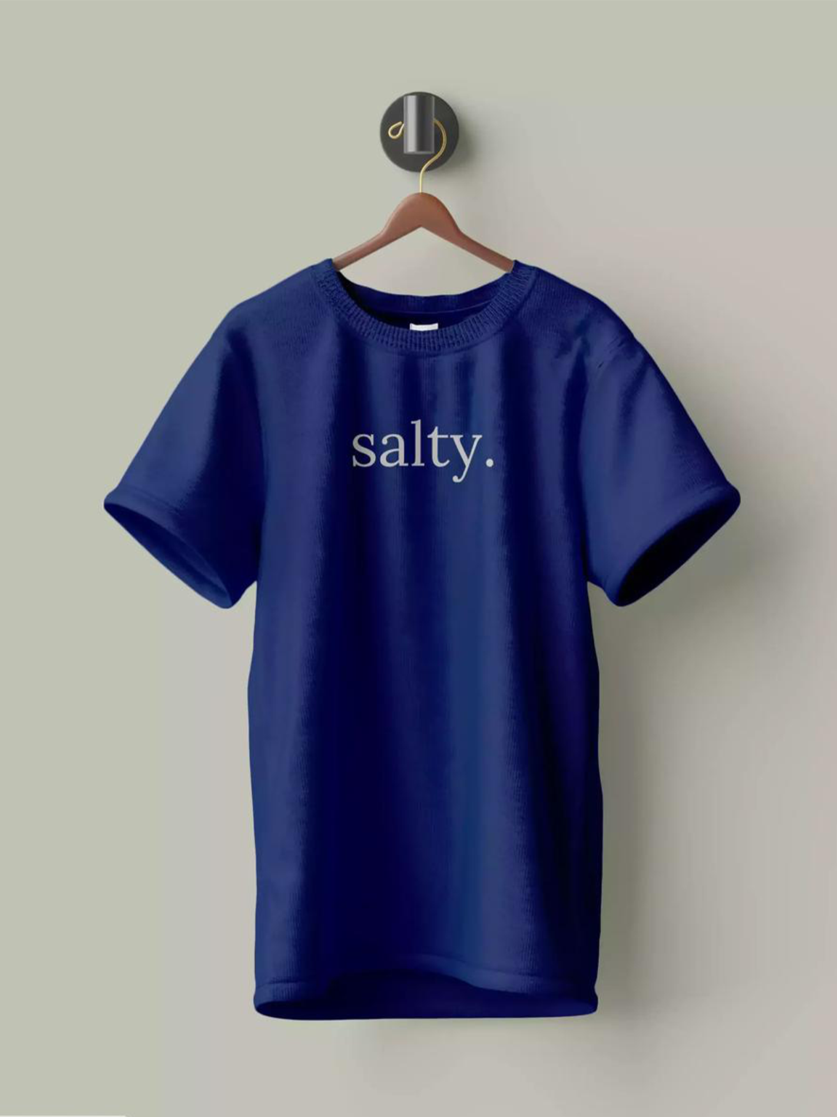 Men Salty Statement Tee Shirt