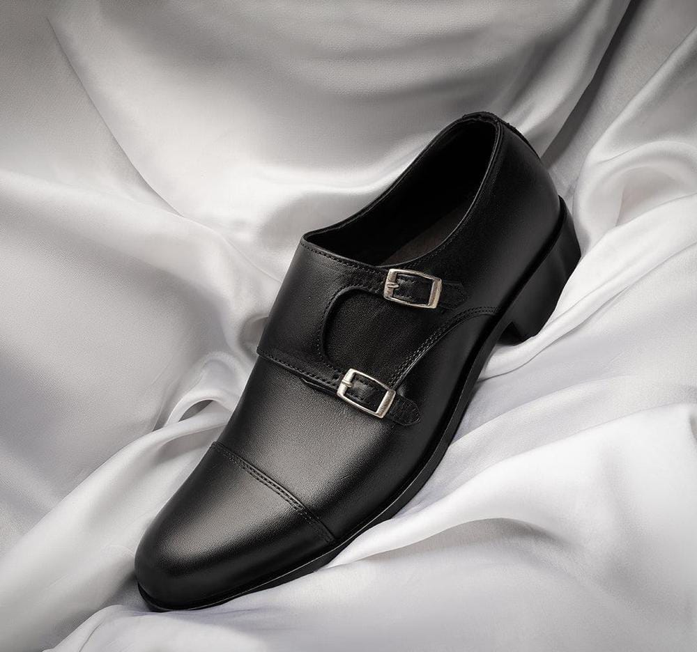 Men's Pirlo Black Leather Formal Shoes