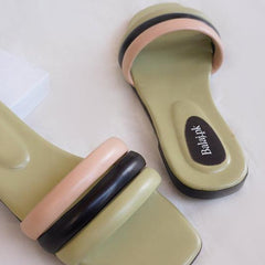 Elegance In Every Step Stylish Slippers, Pista