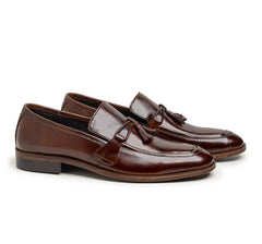 Men's Scarosso Brown Leather Formal Shoes