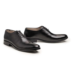 Men's Wholecut Black Leather Formal Shoes