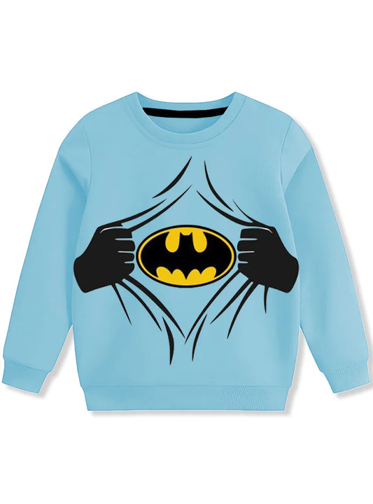 BOYS FLEECE SWEATSHIRT -STYLISH BATMAN PRINT