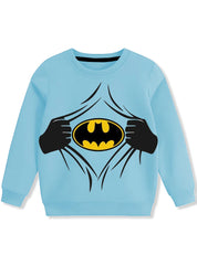 BOYS FLEECE SWEATSHIRT -STYLISH BATMAN PRINT