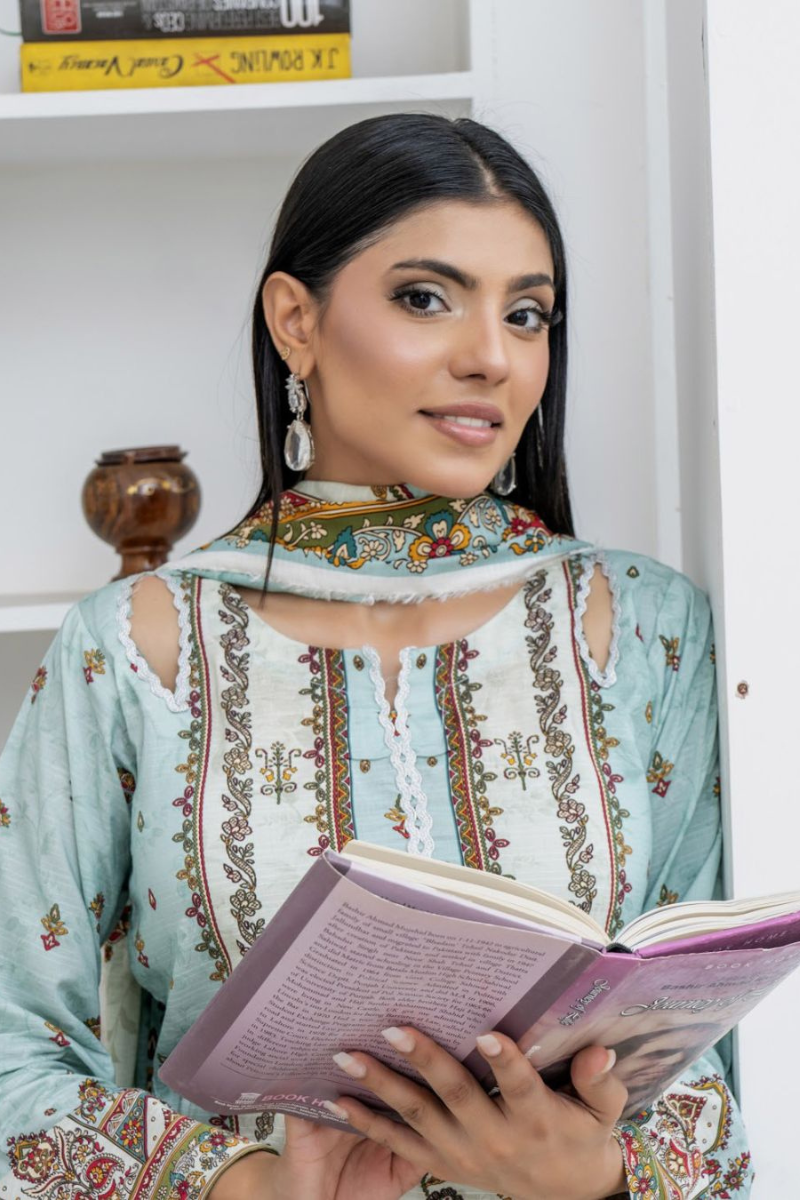 3 Piece - Marooj Unstitched Feroze BanaDora Linen Suit