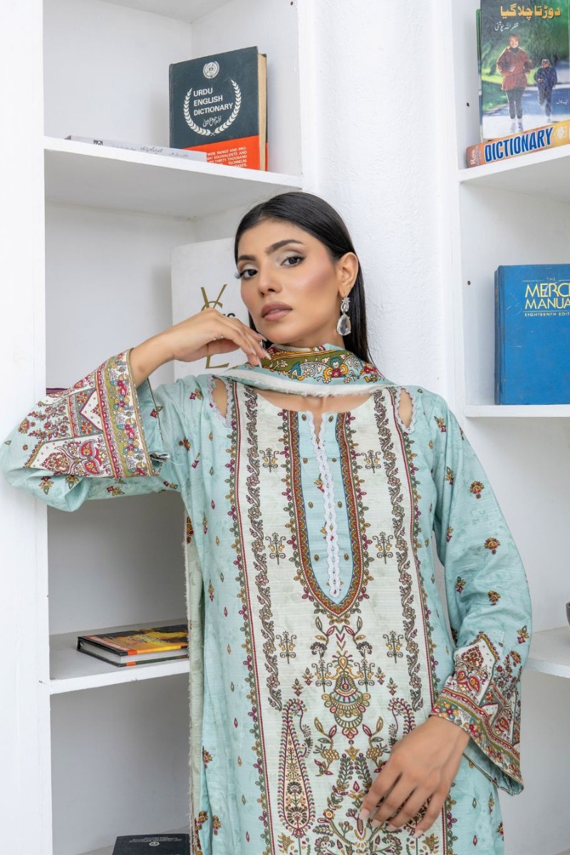 3 Piece - Marooj Unstitched Feroze BanaDora Linen Suit