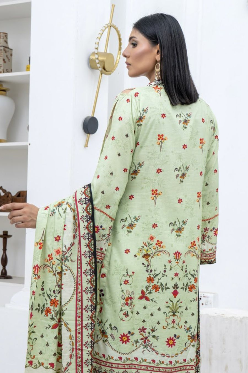 3 Piece - Marooj Unstitched Pista BanaDora Linen Suit