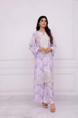 2Pcs Norans Silk Lawn Printed Suit