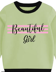 Girl Flees Sweatshirt - Stylish Beautyfull Girl