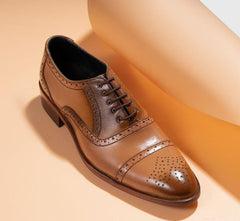 Men's Wickford Mustard Leather Formal Shoes